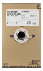 DELTACO U/UTP Cat6 nousukaapeli, 305m, laatikko, 250MHz, Delta, valk. DELTACO U/UTP Cat6 nousukaapeli, 305m, laatikko, 250MHz, Delta, valk.