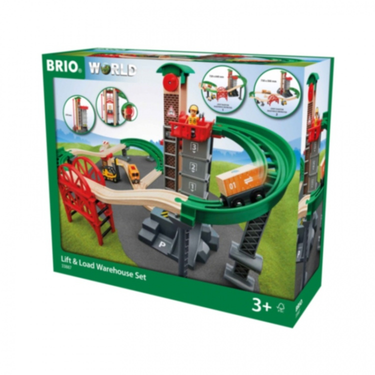 Brio 33887 Set med hisschakt & bro. Brio 33887 Set med hisschakt & bro.