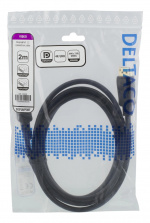 DELTACO DisplayPort-kaapeli, 2m, 4K UHD, DP 1.2, valkoinen