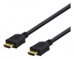 DELTACO High-Speed Premium HDMI-kaapeli, 1,5m, Ethernet, 4K UHD, musta