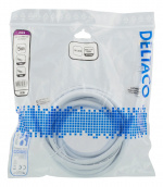 DELTACO High-Speed HDMI -kaapeli, 5m, Ethernet, 4K UHD, valk.
