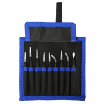 Tweezer kit, 9 pieces, ESD, black Tweezer kit, 9 pieces, ESD, black