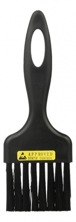 Antistaattinen harja, soveltuu elektroniikan puhdistamiseen, musta Antistaattinen harja, soveltuu elektroniikan puhdistamiseen, musta