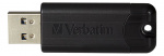 Verbatim PinStripe USB-muisti, 32GB, USB 3.0, sis. ved. suojus, musta Verbatim PinStripe USB-muisti, 32GB, USB 3.0, sis. ved. suojus, musta