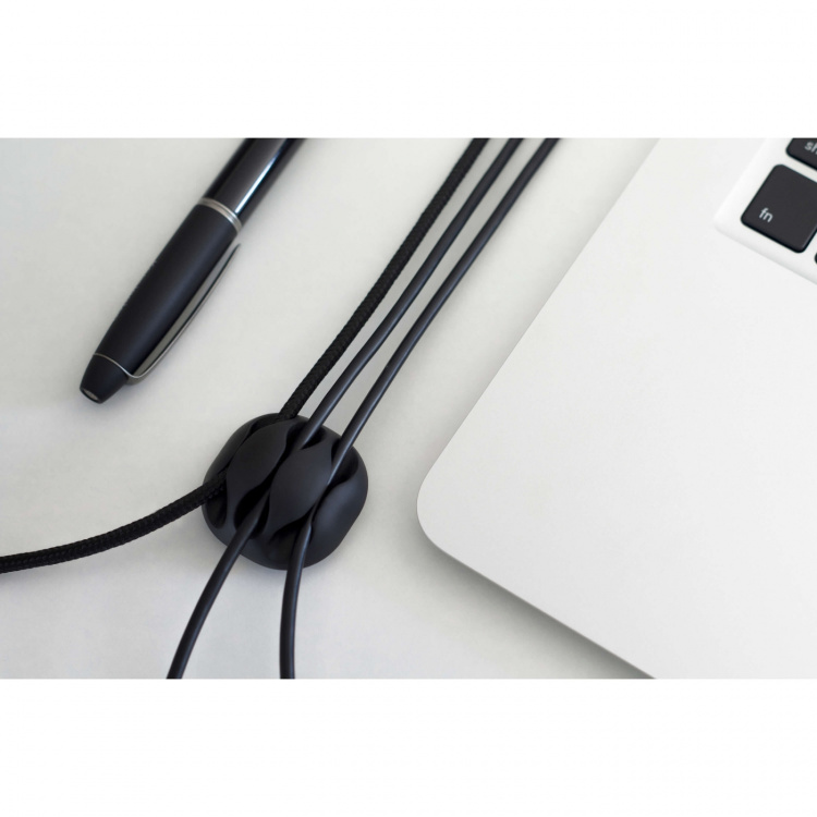 Desire2 Johtokiinnike Tidy 10pack Musta 4x1 johto, 2x2 johdot, 2x3 johdot, 2x4 johdot