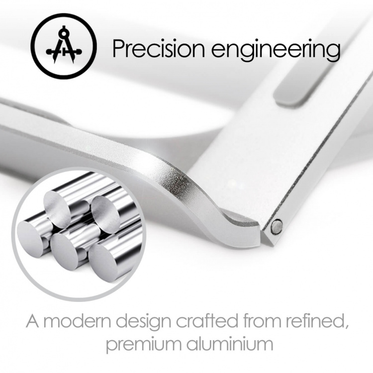 Desire2 Läppäriteline Supreme Lite Kannettava 6 eri korkeutta Hopea Desire2 Läppäriteline Supreme Lite Kannettava 6 eri korkeutta Hopea