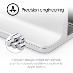 Desire2 Pöytäteline Mac/Ultrabooks Säädettävä Alumiini Hopea