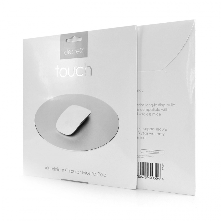 Desire2 Hiirimatto Premium Alumiini Pyöreä Hopea