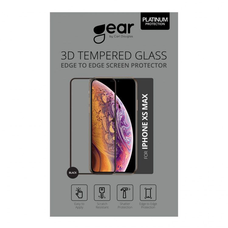 Gear Panssarilasi 3D iPhoneXs Max/11 Pro Max Edge to Edge Musta Gear Panssarilasi 3D iPhoneXs Max/11 Pro Max Edge to Edge Musta