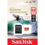 SANDISK MicroSDXC Extreme 64GB 160MB/s A2 C10 V30 UHS-I U3
