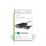Nedis Bluetooth®-lähetin | Tuloliitäntä: 1x 3.5 mm | AptX ™ Low latency / AptX™ / SBC | Jopa 2 laitetta | Musta