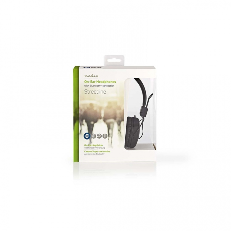 Nedis Langattomat On-Ear kuulokkeet | Suurin akun toistoaika: 15 tuntia | Sisäänrakennettu mikrofoni | Paino-ohjaus | Tuki ääniohjaukselle | Äänenvoimakkuuden Säätö | Musta Nedis Langattomat On-Ear kuulokkeet | Suurin akun toistoaika: 15 tuntia | Sisäänrakennettu mikrofoni | Paino-ohjaus | Tuki ääniohjaukselle | Äänenvoimakkuuden Säätö | Musta