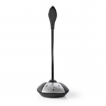 Nedis Mikrofoni | Käyttötarkoitus: Kannettava / Pöytätietokone | Langallinen | USB-A Male | On/off-kytkin | Kuulokkeiden lähtöliitäntä