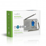 Nedis Maailmaradio | Kannettava malli | AM / FM / SW | Paristokäyttöinen / Verkkovirtakäyttöinen | Digitaalinen | 1.5 W | Kuulokkeiden lähtöliitäntä | Herätyskello | Uniajastus | Harmaa Nedis Maailmaradio | Kannettava malli | AM / FM / SW | Paristokäyttöinen / Verkkovirtakäyttöinen | Digitaalinen | 1.5 W | Kuulokkeiden lähtöliitäntä | Herätyskello | Uniajastus | Harmaa