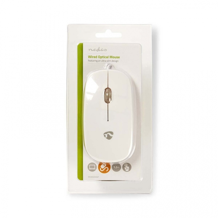 Nedis Hiiri | Langallinen | 1000 dpi | Painikkeiden lukumäärä: 3 | Molempikätinen Nedis Hiiri | Langallinen | 1000 dpi | Painikkeiden lukumäärä: 3 | Molempikätinen