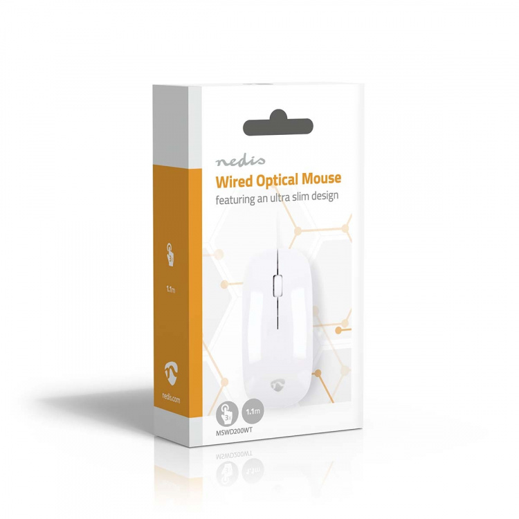 Nedis Hiiri | Langallinen | 1000 dpi | Painikkeiden lukumäärä: 3 | Molempikätinen Nedis Hiiri | Langallinen | 1000 dpi | Painikkeiden lukumäärä: 3 | Molempikätinen