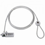 Nedis Kannettavan Tietokoneen Lukko | Lukon tyyppi: Numerolukko | 1.80 m | Sinkkiä Alloy