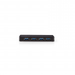 Nedis USB-keskitin | USB-A Male | 4x USB A Female | 4-Porttinen port(s) | USB 3.2 Gen 1 | USB Virta / Verkkovirtakäyttöinen | 4x USB