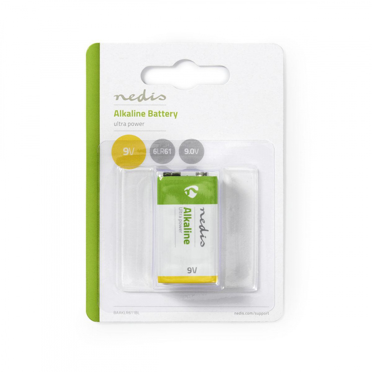 Nedis Alkaliparisto 9V | 6LR61 | 1-Pakkaus