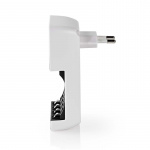 Nedis NiMH akkulaturi AA / AAA | 1.2 V DC | Trickle-lataus | Euro/Tyyppi C (CEE 7/16) | Akun tyyppi: AA / AAA | Musta / Valkoinen Nedis NiMH akkulaturi AA / AAA | 1.2 V DC | Trickle-lataus | Euro/Tyyppi C (CEE 7/16) | Akun tyyppi: AA / AAA | Musta / Valkoinen