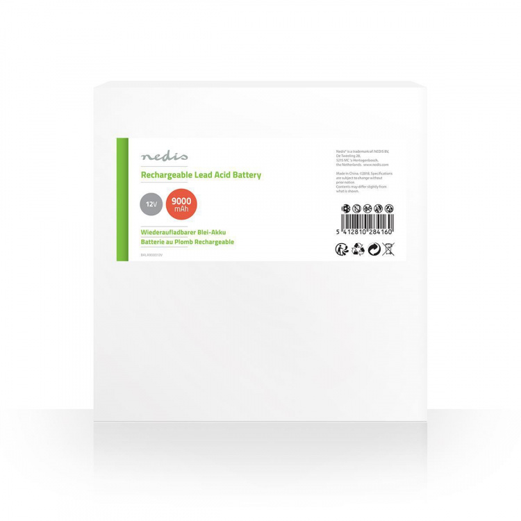 Nedis Lyijyakku | Lyijyhappo | Ladattava | 12 V | 9000 mAh