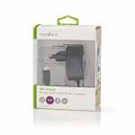 Nedis Seinälaturi | 15 W | Pikalataus-toiminto | 1x 3.0 A | Lähtöliitäntöjen määrä: 1 | USB-C™ (kiinteä) Kaapeli | 1.50 m | Single Voltage Output | Musta