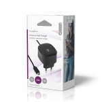 Nedis Seinälaturi | 15 W | Pikalataus-toiminto | 1x 3.0 A | Lähtöliitäntöjen määrä: 1 | USB-C™ (kiinteä) Kaapeli | 1.50 m | Single Voltage Output | Musta
