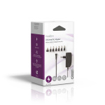 Nedis AC Yleisvirtalähde | 24 W | 9 - 24 V DC | 1.80 m | 1.0 A - 1.5 A A | 6 plug(s) | Musta Nedis AC Yleisvirtalähde | 24 W | 9 - 24 V DC | 1.80 m | 1.0 A - 1.5 A A | 6 plug(s) | Musta