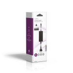 Nedis AC Yleisvirtalähde | 36 W | 5 - 15 V DC | 3.60 m | 2.4 A - 3.0 A A | 6 plug(s) | Musta