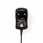 Nedis AC Yleisvirtalähde | 7.20 W | 3 - 12 V DC | 1.80 m | 1.0 A A | 6 plug(s) | Musta