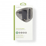 Nedis AC Yleisvirtalähde | 7.20 W | 3 - 12 V DC | 1.80 m | 1.0 A A | 6 plug(s) | Musta