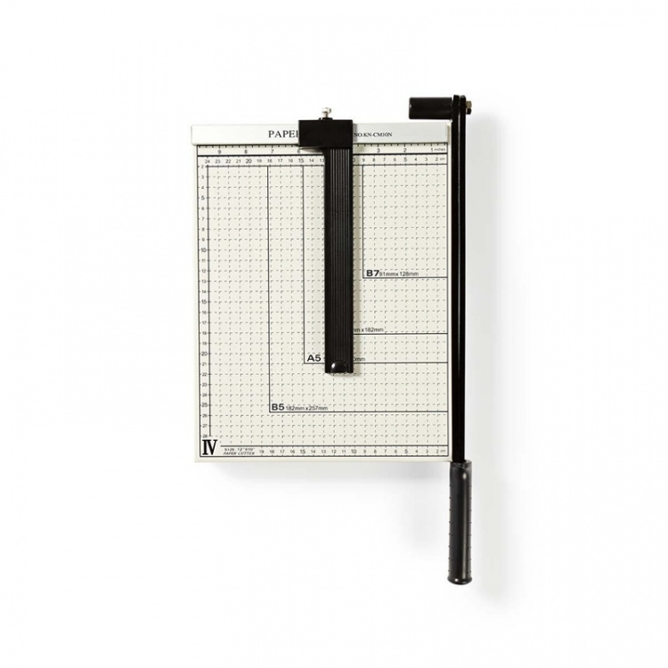 Nedis Paperileikkuri | Suurin leikkauskoko: 210 x 297 mm | Veitsen tyyppi: Metalli | Metalli | Musta / Valkoinen