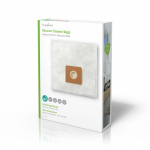 Nedis Pölypussi | 4 kpl | Mikrokuitu | Eniten myyty: Electrolux | Valkoinen