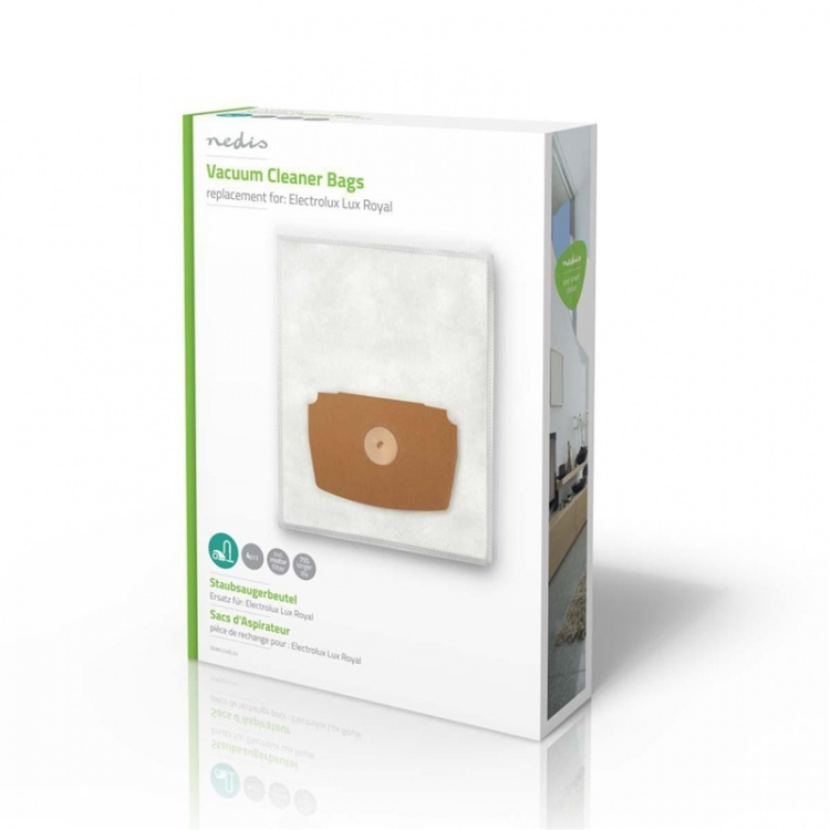 Nedis Pölypussi | 4 kpl | Mikrokuitu | Eniten myyty: Electrolux | Valkoinen