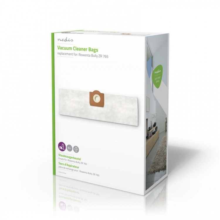 Nedis Pölypussi | 4 kpl | Mikrokuitu | Eniten myyty: Rowenta Bully ZR 765 | Valkoinen