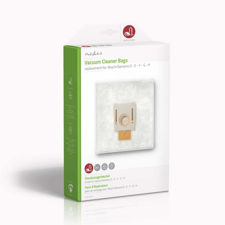 Nedis Pölypussi | 4 kpl | Mikrokuitu | Eniten myyty: Bosch / Siemens | Valkoinen