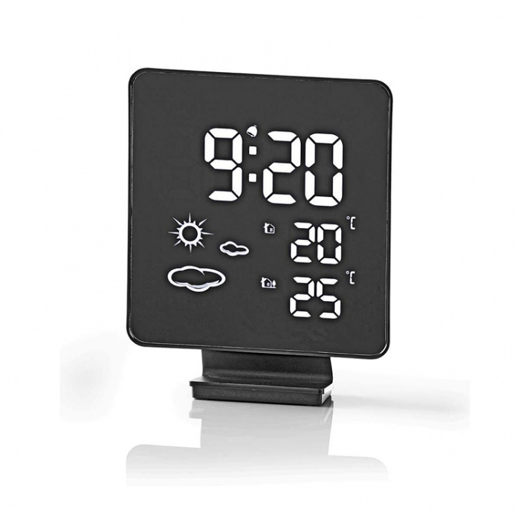 Nedis Sääasema | Sisä- ja ulkotila | Sisältää langattoman sääsensorin | Sääennustus | Ajannäytöllä | Digitaalinen | Herätyskellotoiminnan