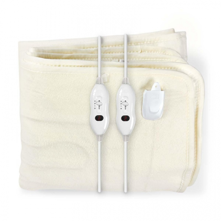 Nedis Sähköinen Peitto | Alushuopa | 2 Henkilöä | 160 x 140 cm | 3 Lämpöasetusta | Pestävä | Ylikuumenemissuoja | Polyesteri Nedis Sähköinen Peitto | Alushuopa | 2 Henkilöä | 160 x 140 cm | 3 Lämpöasetusta | Pestävä | Ylikuumenemissuoja | Polyesteri