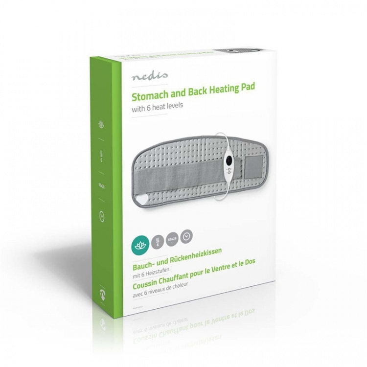 Nedis Lämpöalusta | Vatsa ja takaisin | 6 Lämpöasetusta | Ylikuumenemissuoja | Pestävä
