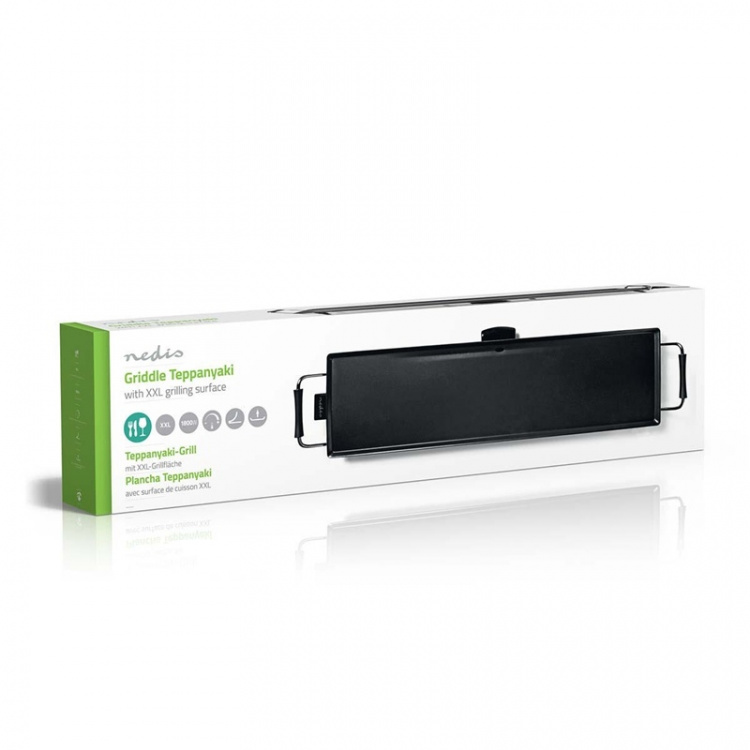 Nedis Teppanyakia-pöytägrilli | Leivonta-alue (P x L): 90 x 23 cm | 5 Lämpöasetusta