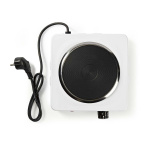 Nedis Keittolevy | Keittoalueet: 1 | 1500 W | Ylikuumenemissuoja | Valkoinen