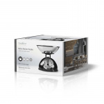 Nedis Keittiövaaka | Analoginen | Ruostumaton Teräs | Irrotettava kulho | Musta