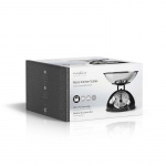 Nedis Keittiövaaka | Analoginen | Ruostumaton Teräs | Irrotettava kulho | Musta