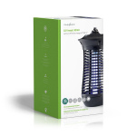 Nedis Hyttysvaloansa | 18 W | Lampun tyyppi: 2G11 18W PL/BL | Vaikutusetäisyys: 150 m² | Musta