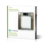 Nedis Henkilövaaka | Digitaalinen | Hopea | Karkaistu Lasi | Maksimi punnituskyky: 180 kg | Kehoanalyysi