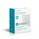 Nedis SmartLife Seinäkytkin | Yksittäinen | Seinäkiinnitys | 1000 W | Android™ / IOS | Lasi | Valkoinen