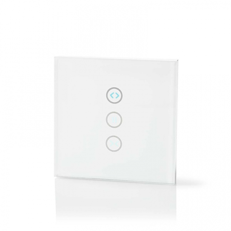 Nedis SmartLife Seinäkytkin | Päivänvarjo / Sulkija / Verho | Seinäkiinnitys | 300 W | Android™ / IOS | Lasi | Valkoinen Nedis SmartLife Seinäkytkin | Päivänvarjo / Sulkija / Verho | Seinäkiinnitys | 300 W | Android™ / IOS | Lasi | Valkoinen