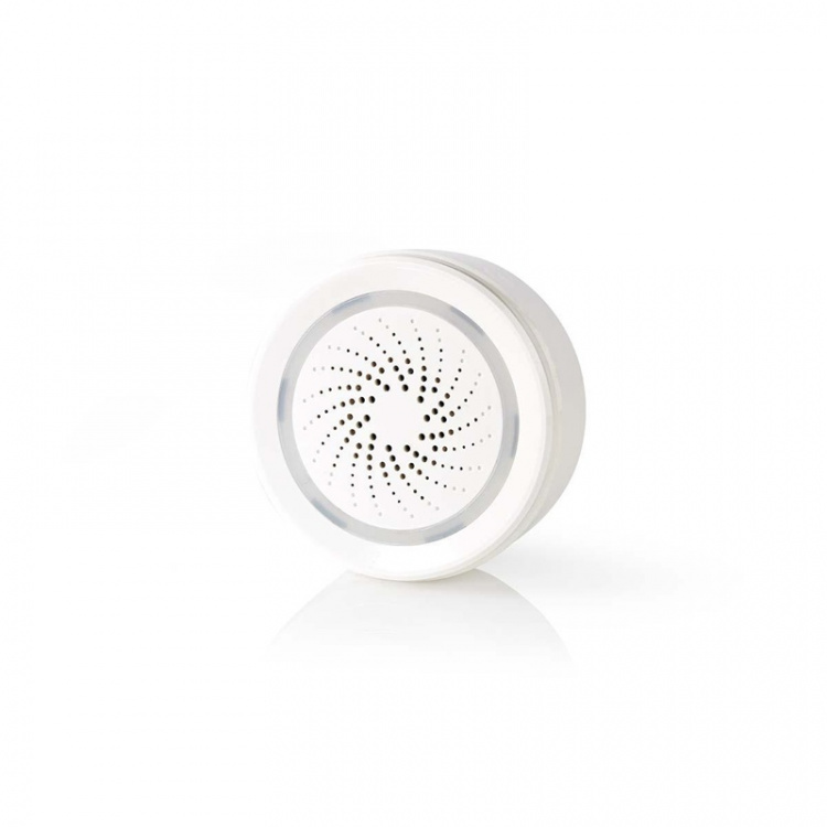 Nedis SmartLife Sireeni | Verkkovirtakäyttöinen | 8 ääntä | 85 dB | Android™ / IOS | Valkoinen