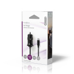 Nedis Autolaturi | 12 W | 1x 2.4 A | Lähtöliitäntöjen määrä: 1 | Micro USB (kiinteä) Kaapeli | 1.00 m | Single Voltage Output Nedis Autolaturi | 12 W | 1x 2.4 A | Lähtöliitäntöjen määrä: 1 | Micro USB (kiinteä) Kaapeli | 1.00 m | Single Voltage Output