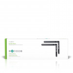 Nedis Soundbar-teline | Sopii käytettäväksi: Yleismalli | Kiinnitetään TV:hen | 10 kg | Käännettävä | Teräs | Musta Nedis Soundbar-teline | Sopii käytettäväksi: Yleismalli | Kiinnitetään TV:hen | 10 kg | Käännettävä | Teräs | Musta